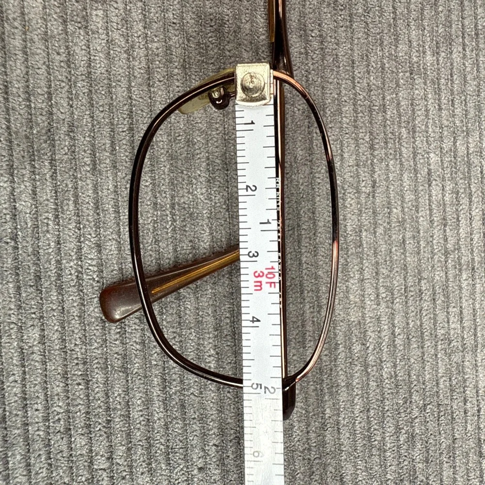Ray-Ban RB 6018 2511‎ Brown Oval Metal Eyeglasses Frames Made in Italy 50-19-135